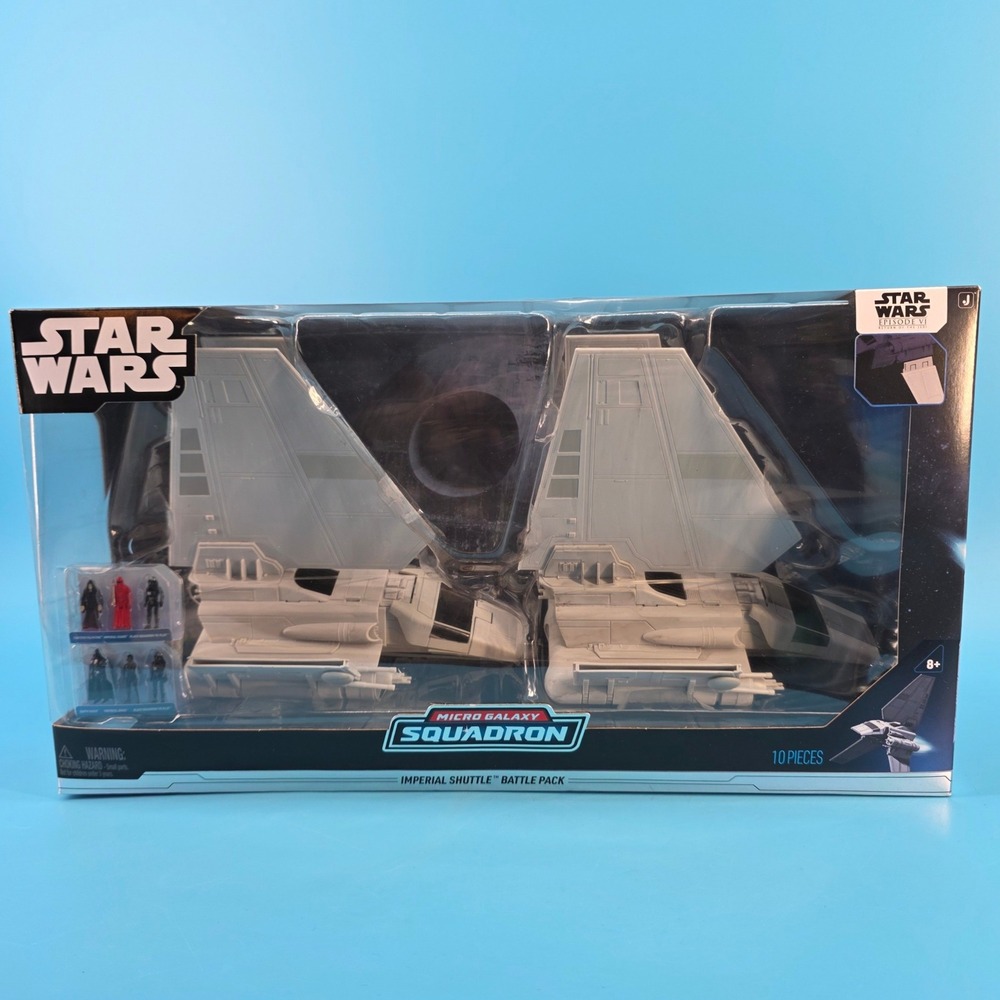 Star Wars Micro Galaxy Squadron Imperial Shuttle Battle Pack Palpatine Vader New